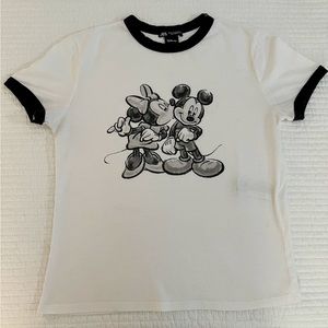 ZARA X Disney Ringer Tee | Minnie and Mickey